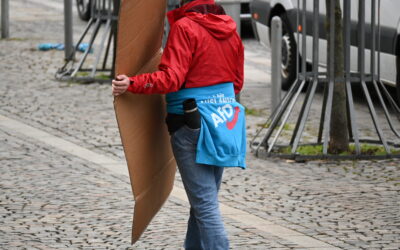 Rechter Aufzug nach dem Angriff in Aschaffenburg